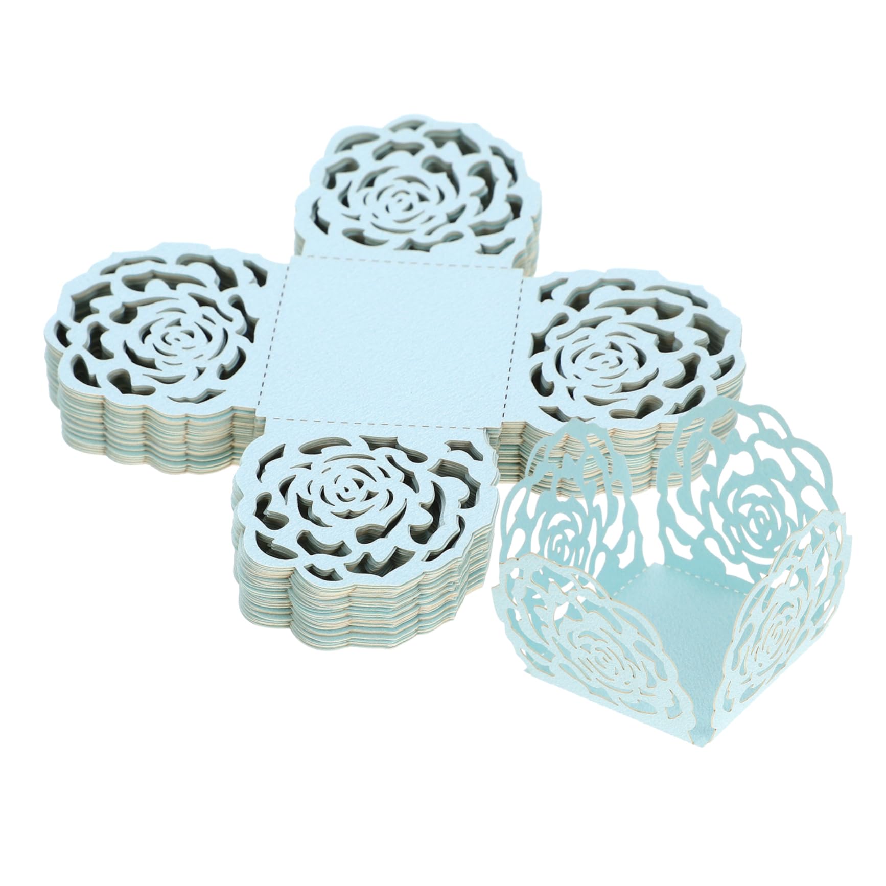 Alipis50pcs Chocolate Paper Cups Chocolate Wrapper Holder Cupcake Cases Truffle Wrappers Paper Wedding Chocolate Tray Paper Chocolate Cup Dessert Paper Tray Dining Table Candy Plate