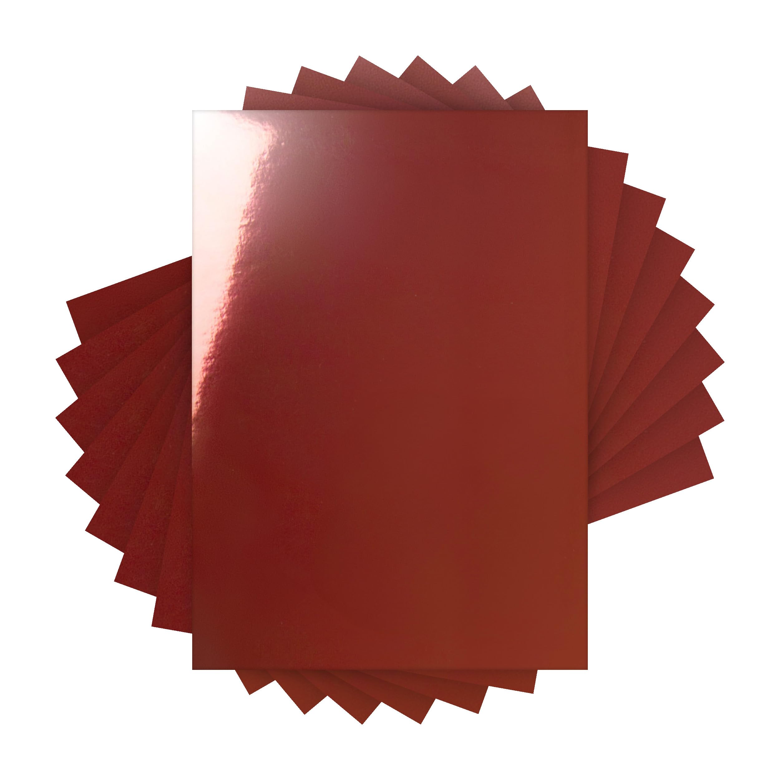 Craft Perfect Mirror Card - High Gloss - Opera Red - 250 GSM - A4 (20 Sheets)
