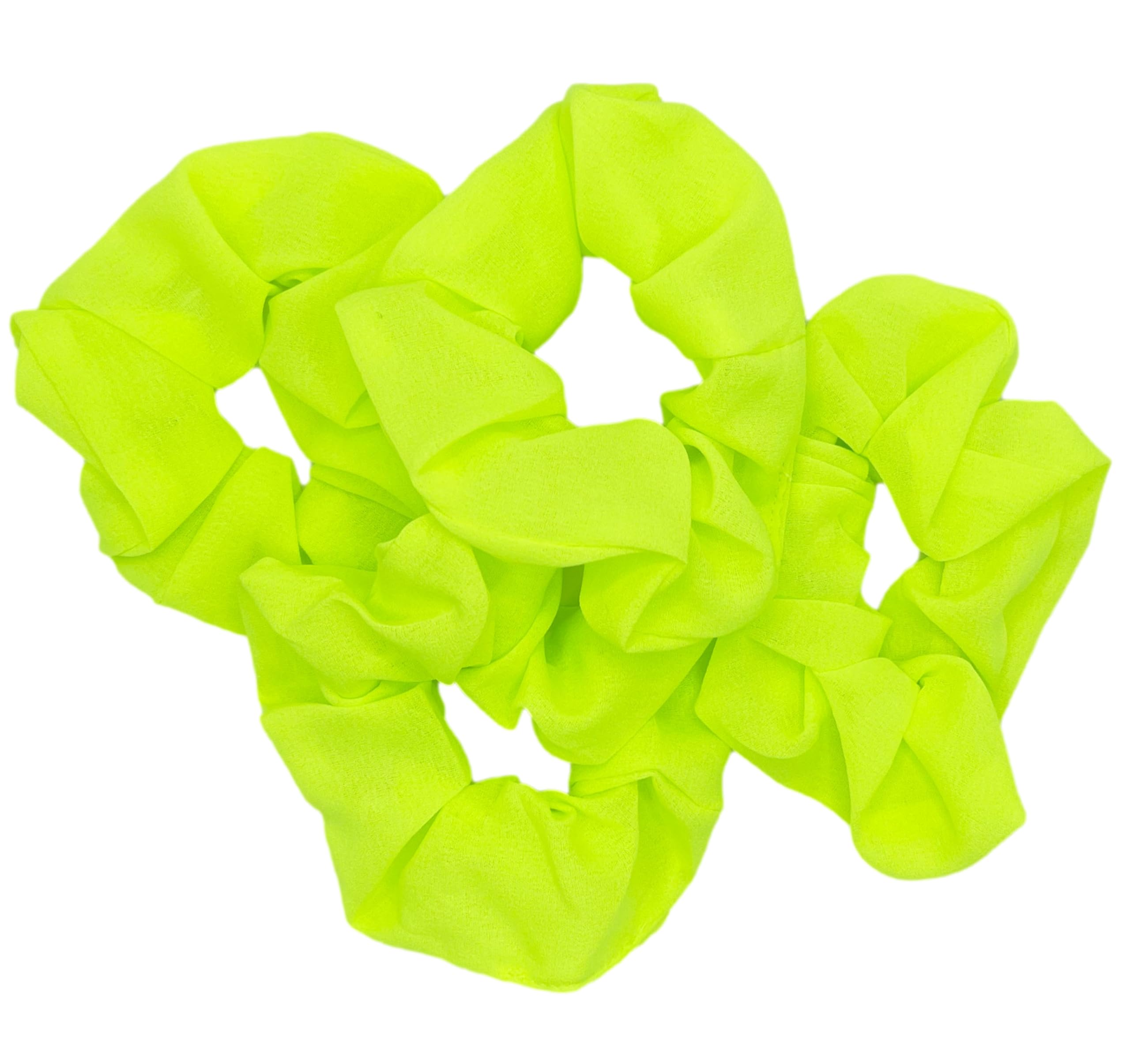 Amazon.com : ZLXO NOVELTIES Neon Hair Scrunchy Elastic Hair Bands