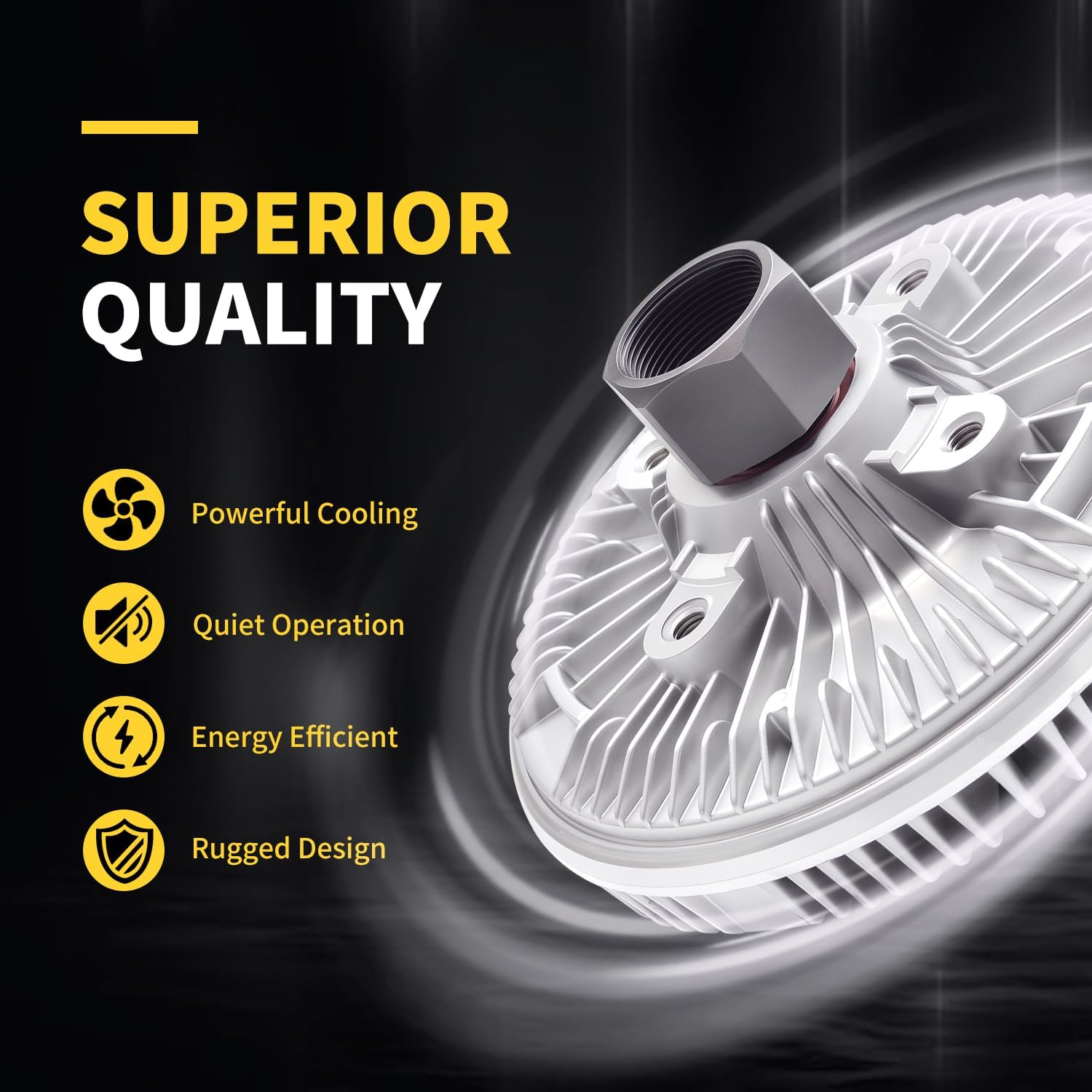 KAYULONE Engine Cooling Fan Clutch for Jeep Commander 2006-2008, Grand Cherokee 2005-2009, Liberty 2005 2006 V8 L4 4.7L 2.8L 2905