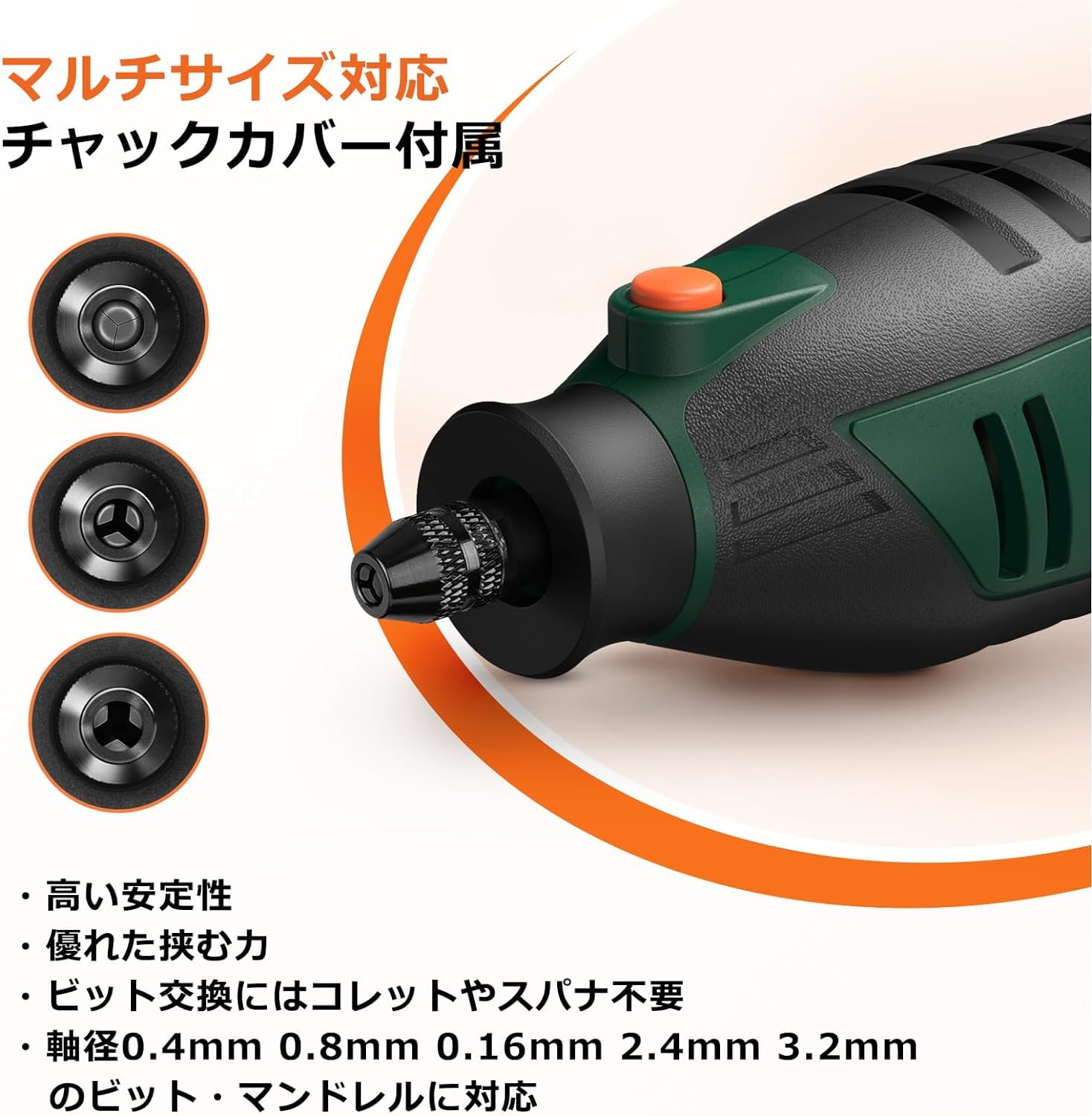 ミニルーター 40000RPM高速回転 128pcs 180W 6段変速 DEP Amazon | ミニルーター 40000RPM高速回転 128pcs 180W 6段変速