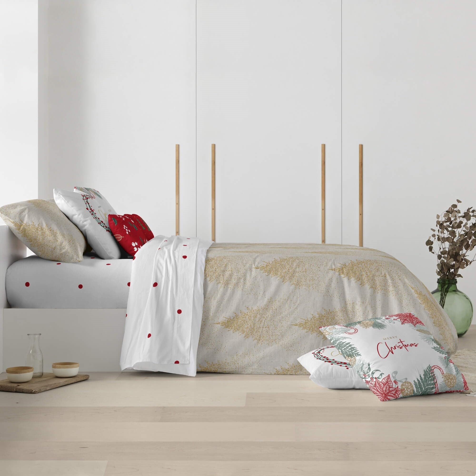 BELUM | Funda nórdica Navidad 50% algodón - 50% poliéster, Funda nórdica con Botones Laponia 14 90 (155x220)