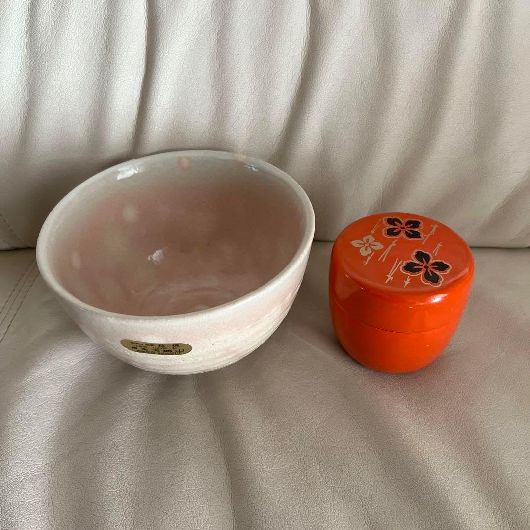 茶道抹茶茶碗と棗