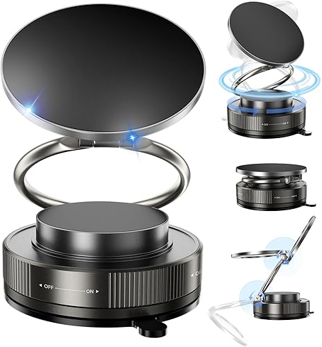 Miniatura 1 de Soporte magnético de teléfono al vacío para automóvil, soporte magnético fuerte de 2800 gf, ventosa ajustable y reforzada de 360 para