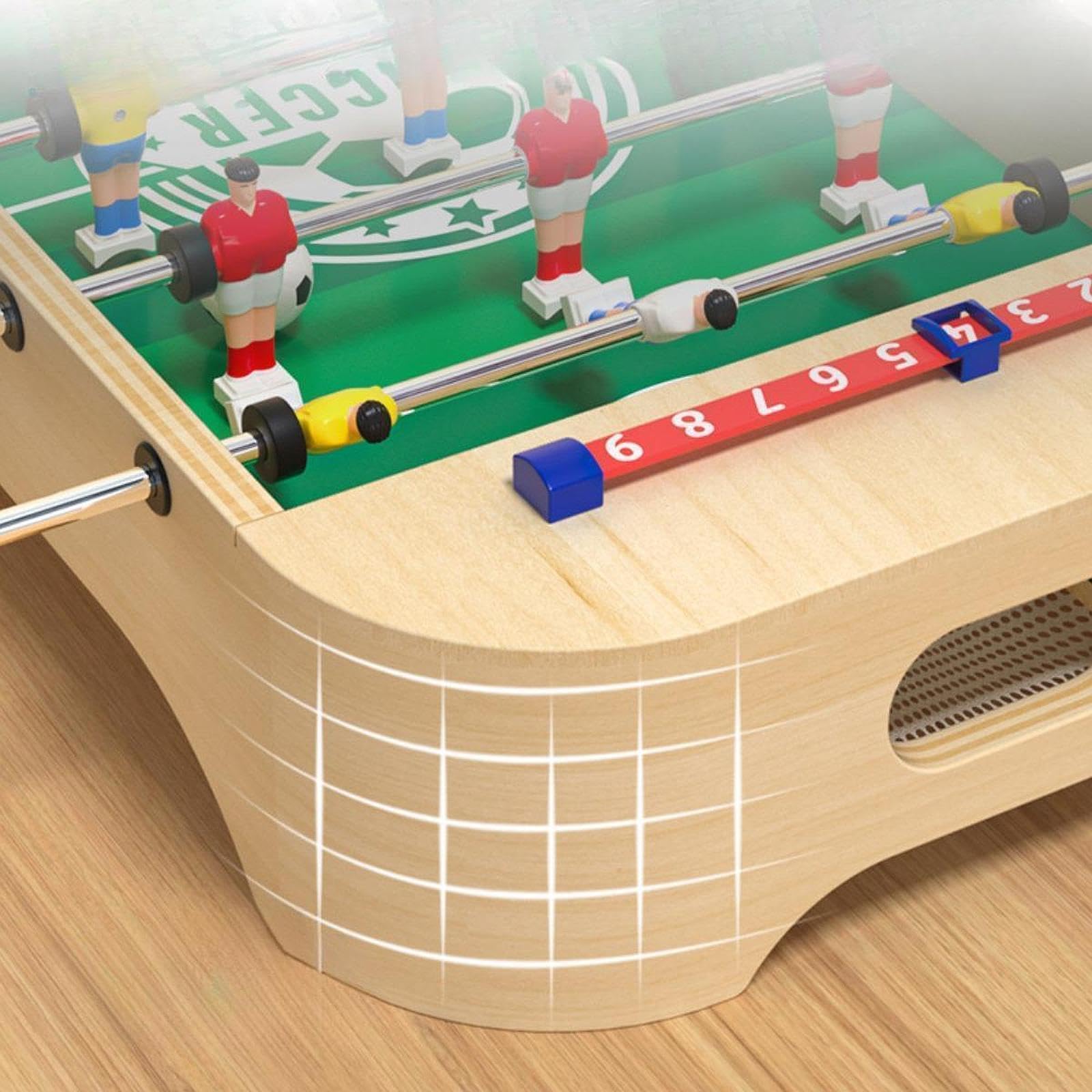 KESOTO Futbolín con Pelota Y Marcador, Set Portátil para Partidos de Fútbol Sala, Ideal para Fiestas, L