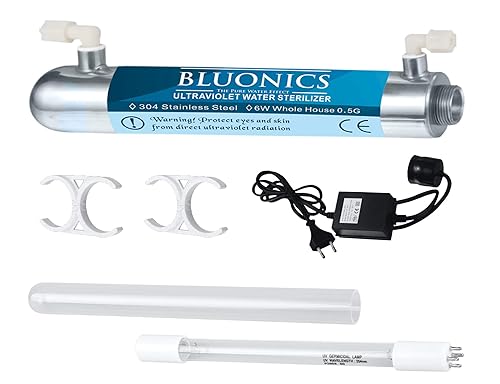 Miniatura 4 de Bluonics Purificador ultravioleta ULTRAVIOLETA de la luz del filtro del agua potable de 4 etapas para el sistema de filtración debajo