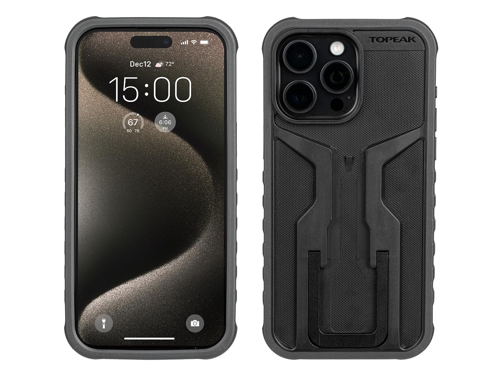 Topeak RideCase z uchwytem do iPhone 15 Pro Max - czarny/szary