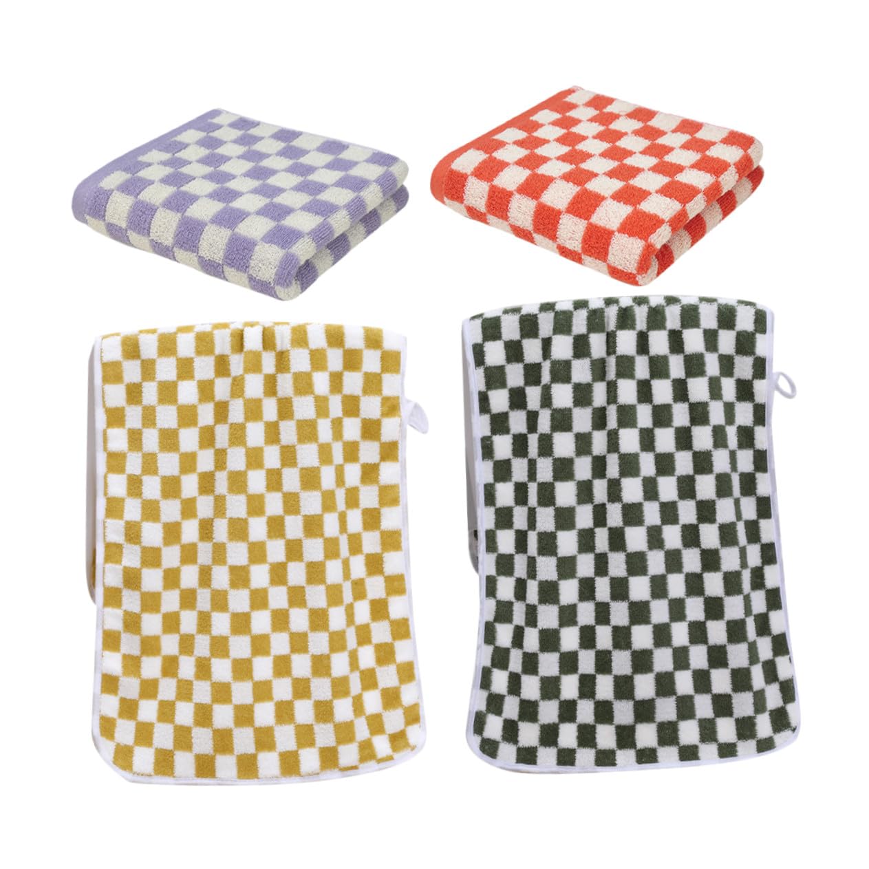 Packung Große Waschlappen aus Coral Fleece, Absorbierend, Wiederverwendbar