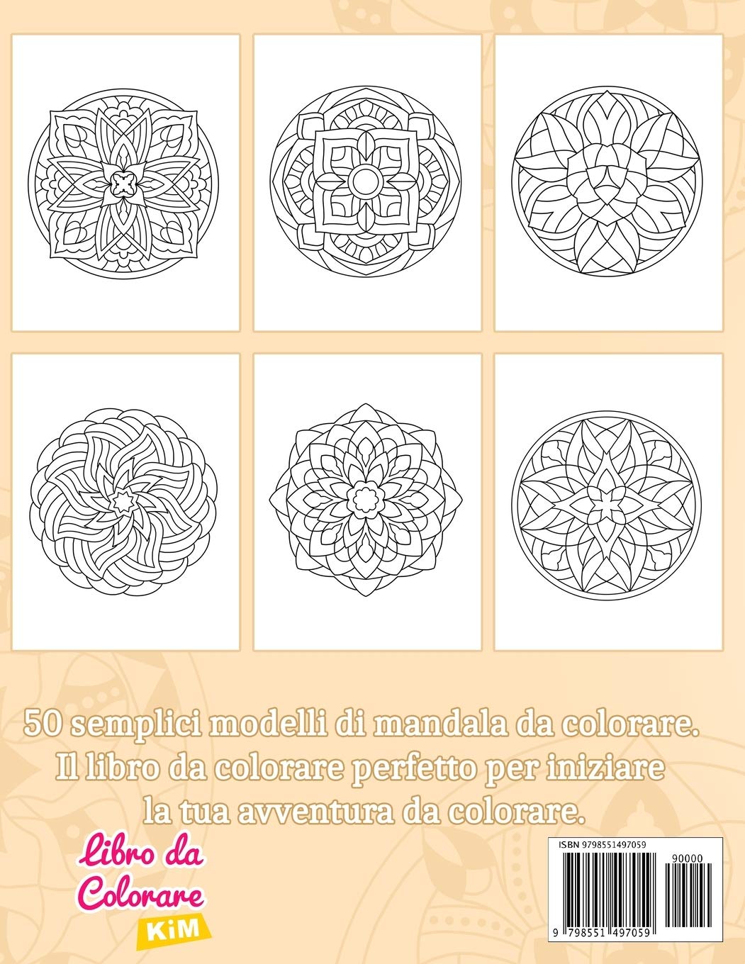 Mandala Semplici: Libro da Colorare per Bambini e Adulti con Modelli Facili