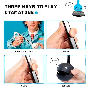 Otamatone Regular [Black] and Matte Case [Red] Bundle Japanese Electronic Musical Instrument Portable Music Synthesizer from Japan Maywa Denki Award Educational Fun Gift for Children Teen Adult
