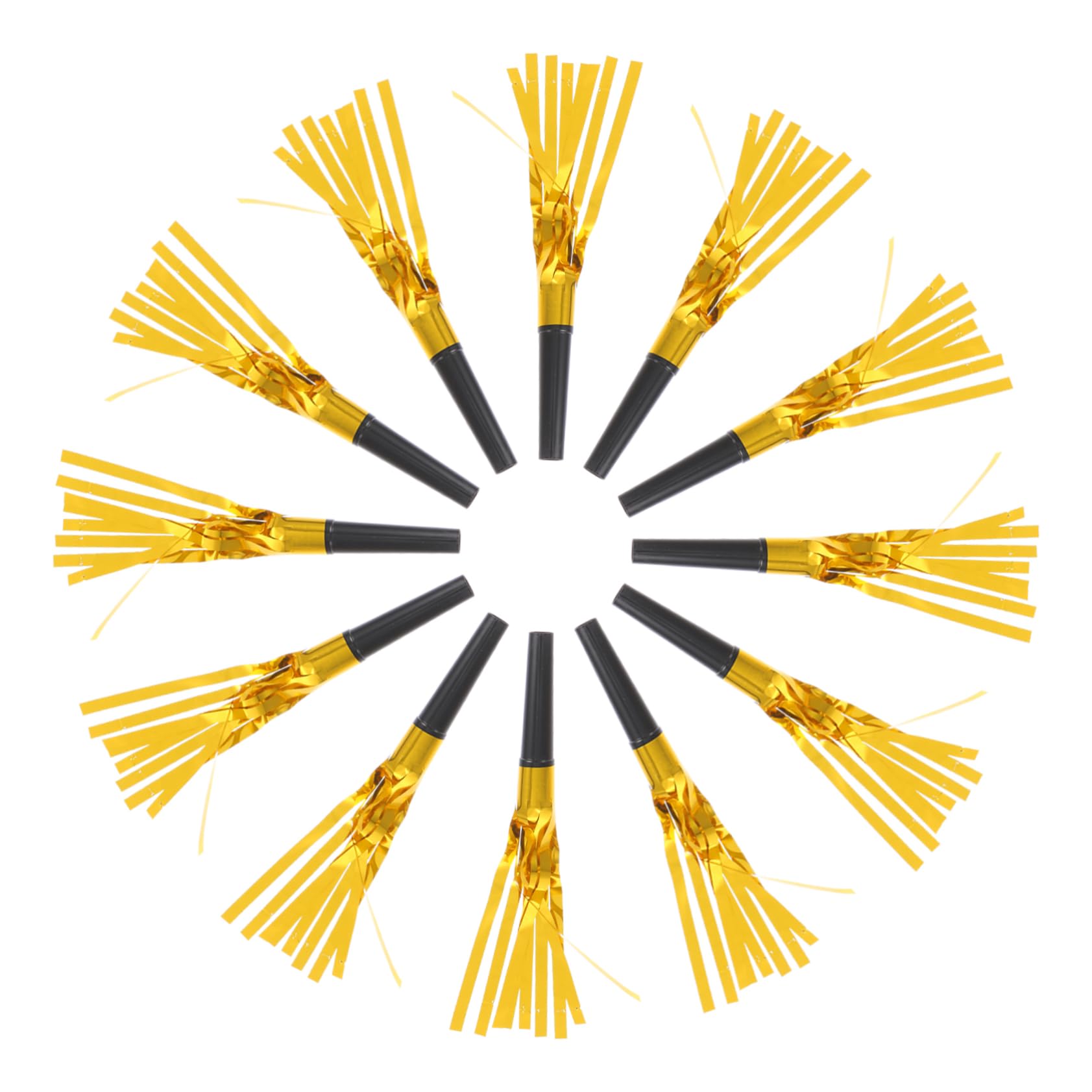 HANABASS 12pcs Party Blower Tassel Whistles with Tube Fringe Fun Decorations for Year Celebrations and Stage Performances Party Supply for All Ages