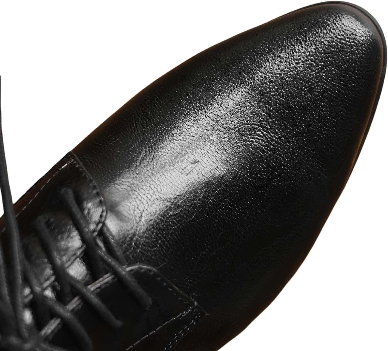 TinaCus Handmade Women's Genuine Leather Pointed Toe Lace-up Classic Oxford Flats
