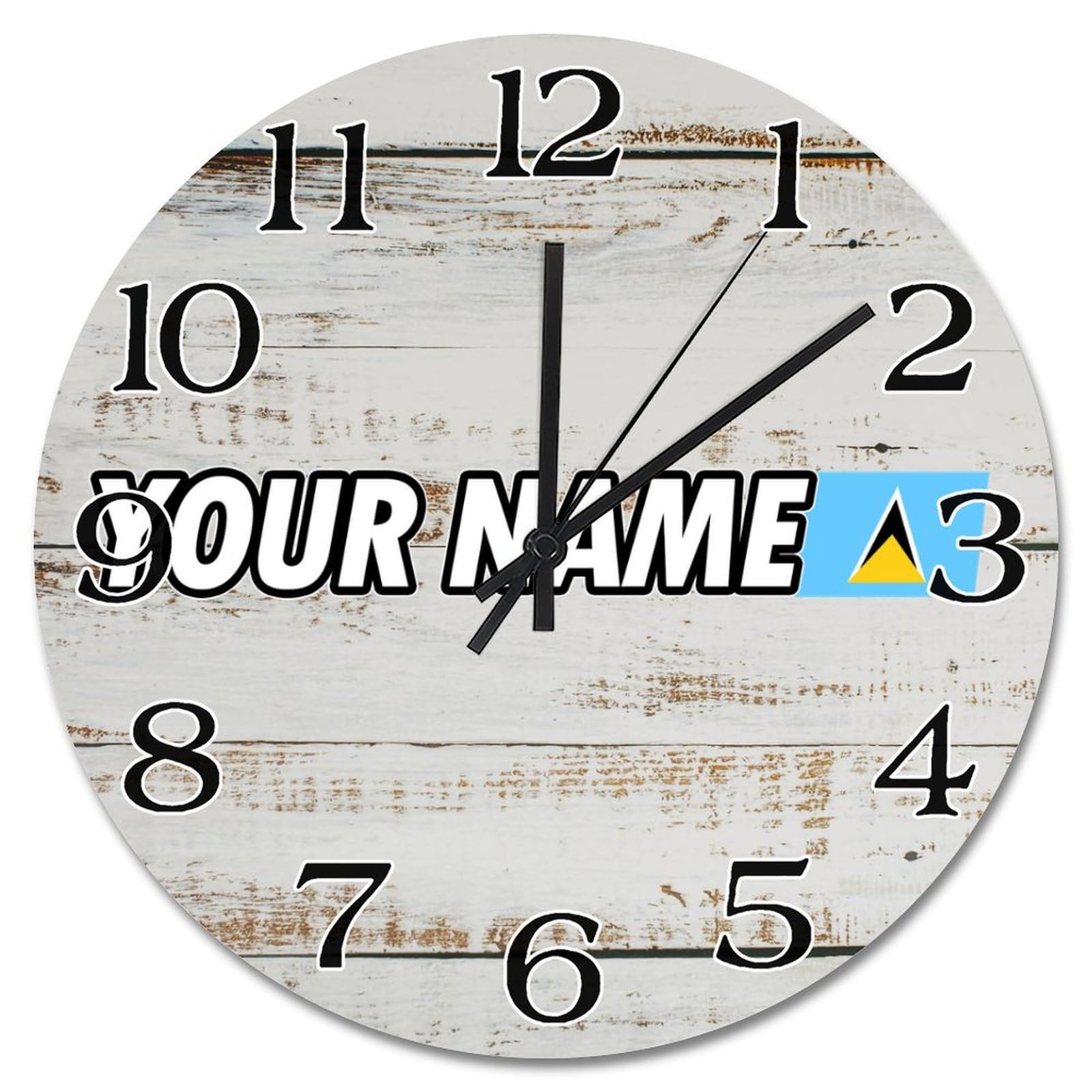 Horloge murale Sainte-Lucie silencieuse pour remplacer vos horloges bruyantes de salon