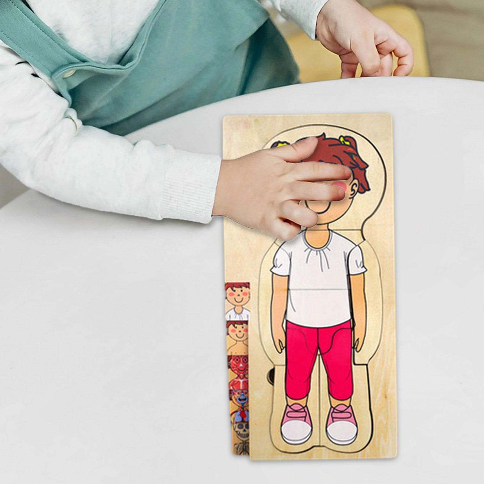 Generic Rompecabezas del Cuerpo Humano, Rompecabezas, Rompecabezas Intercambiables para Desarrollar Habilidades Motoras Finas, Rompecabezas de Partes del Cuer, Muchacha