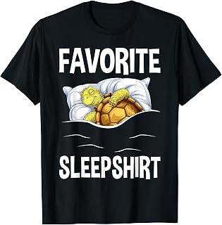 Favorite Sleep With Napping Tortoise Pajama T-Shirt