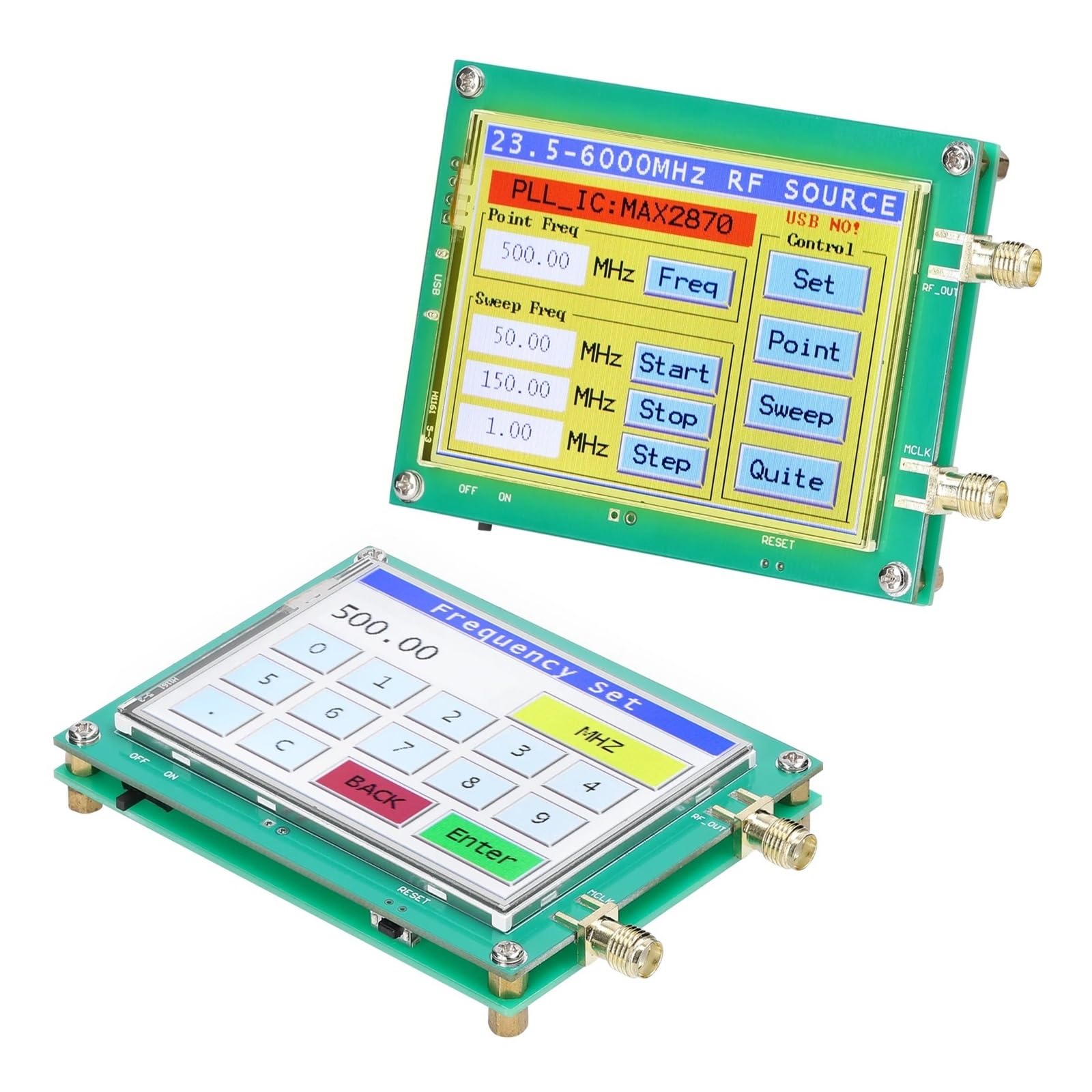23,5-6000 MHz Signalgenerator 0,5 PPM Rauscharme Signalquelle Berührbarer Bildschirm PC-Softwaresteuerung PLL VCO