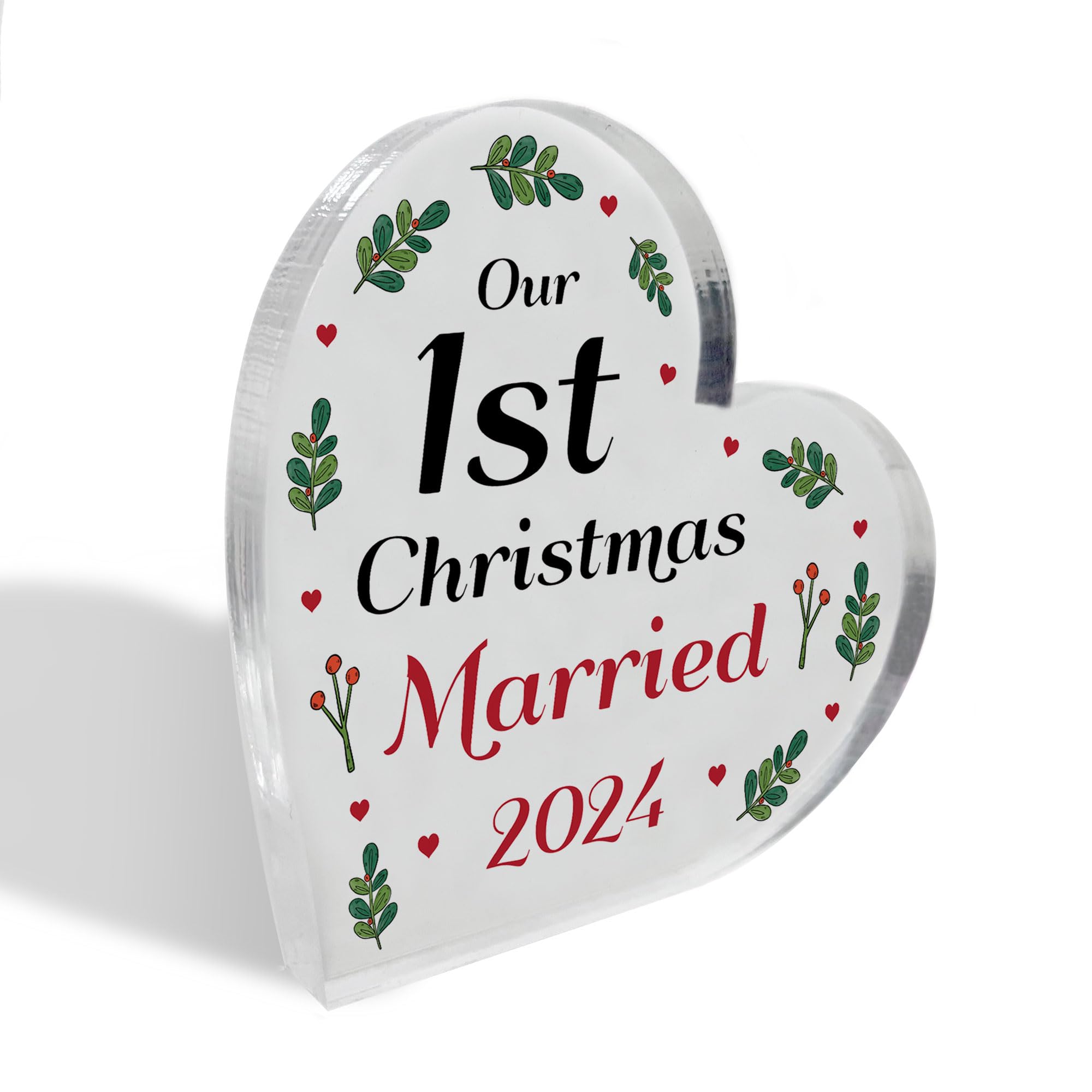 Red Ocean Our 1st Christmas Married Personalised Couple Gift Christmas For Couple Wedding Gift Congratulations Gifts For Him Her Keepsake Gift For Couple Marriage Present Mr And Mrs Gift
