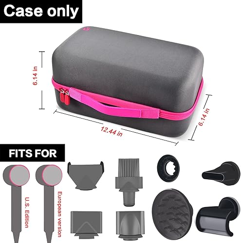 Miniatura 9 de ANKHOH Soporte de funda compatible con secadora de pelo Dyson Superpersonic, bolsa de almacenamiento para secadora de pelo Dyson Supersónico,