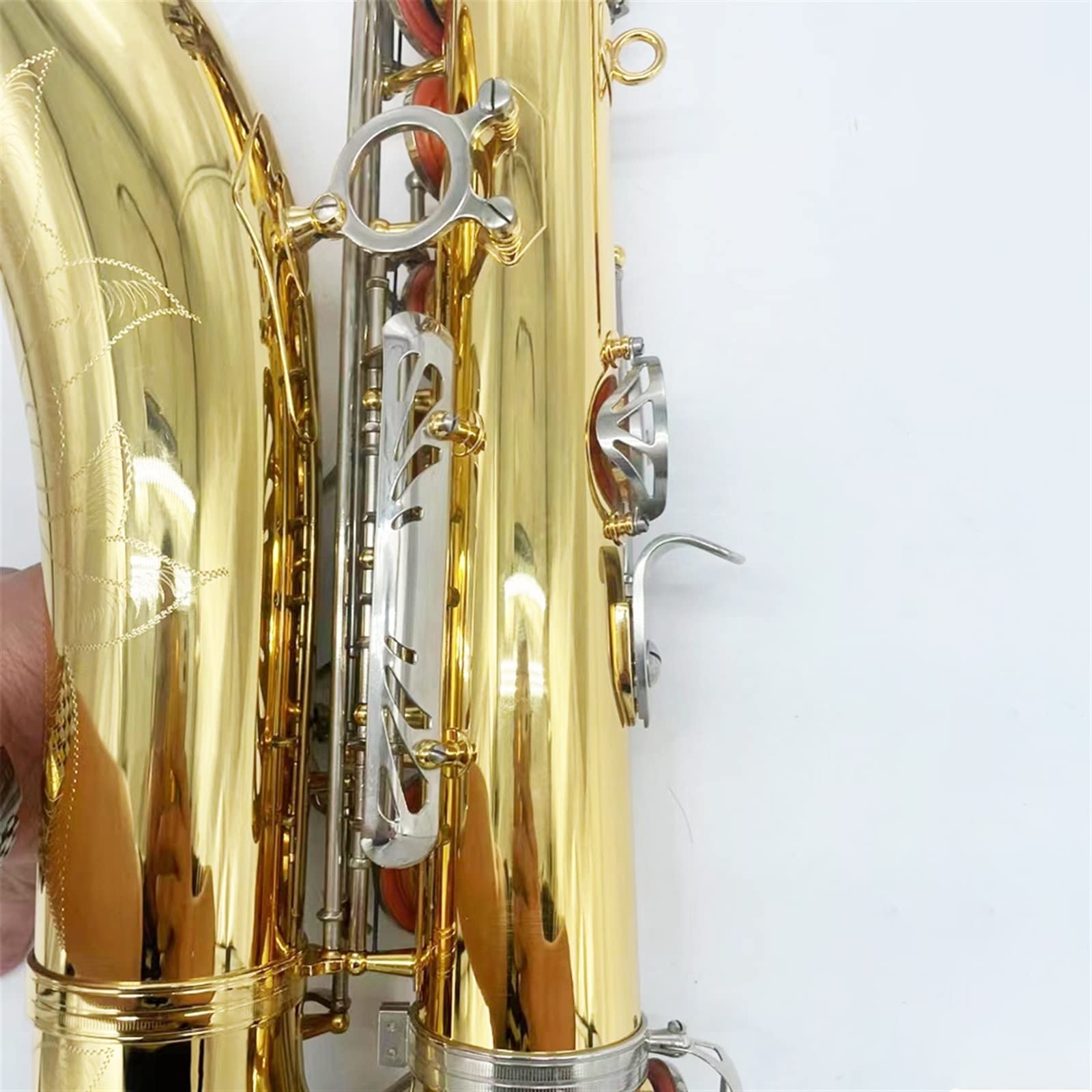 Sax Studente Sassofono Tenore Professionale Sassofono Tenore B-Tuned Placcato Oro Placcato Argento Strumento Sax Tenore