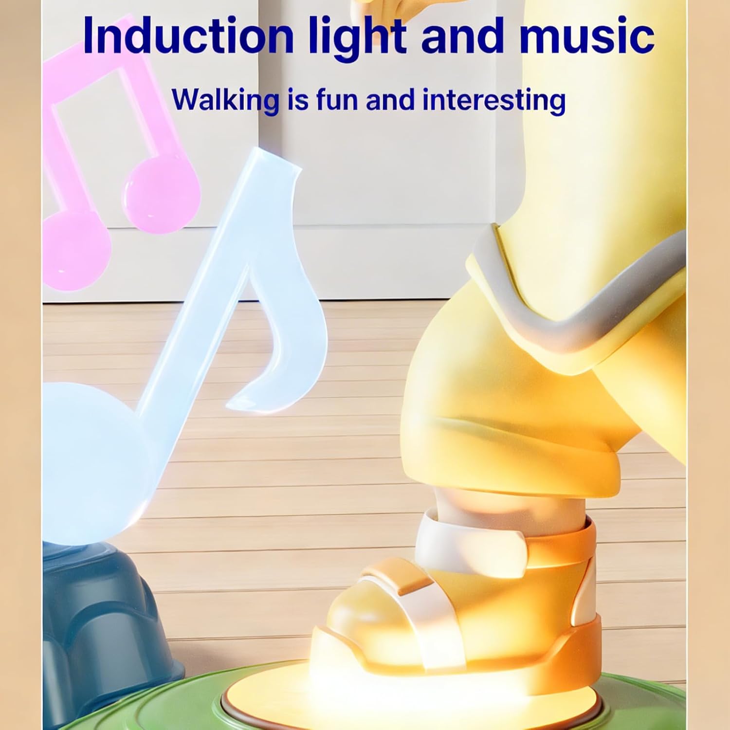 6pcs Fitness Stepping Stones Pieces with Dog Patterns Encourages Active Play and Learning Glowing Footstep Dolls