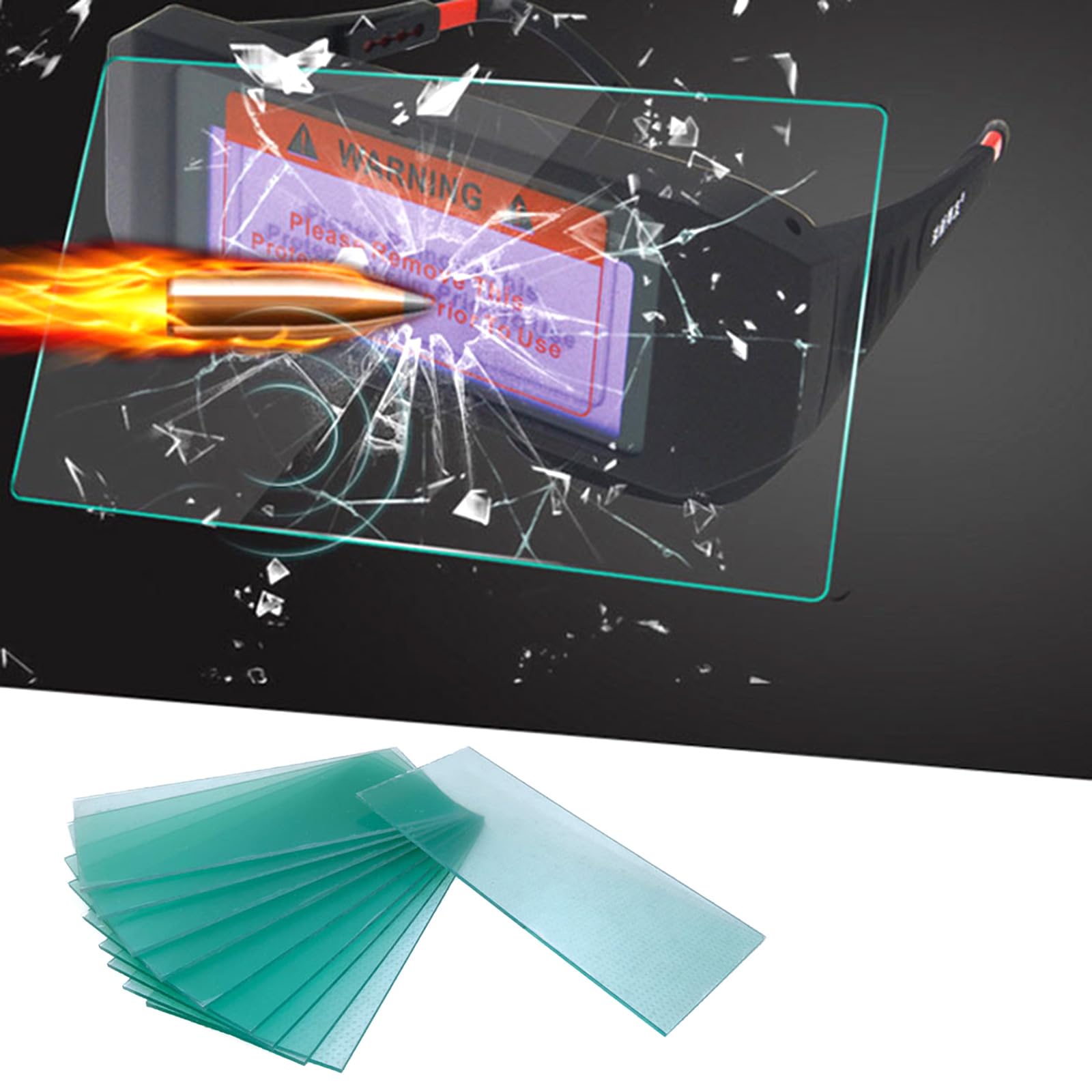 DIIOOMIEEU 10PCS Welding Helmet Screen Outer Replacement Lens Outside Lens Filter Covers