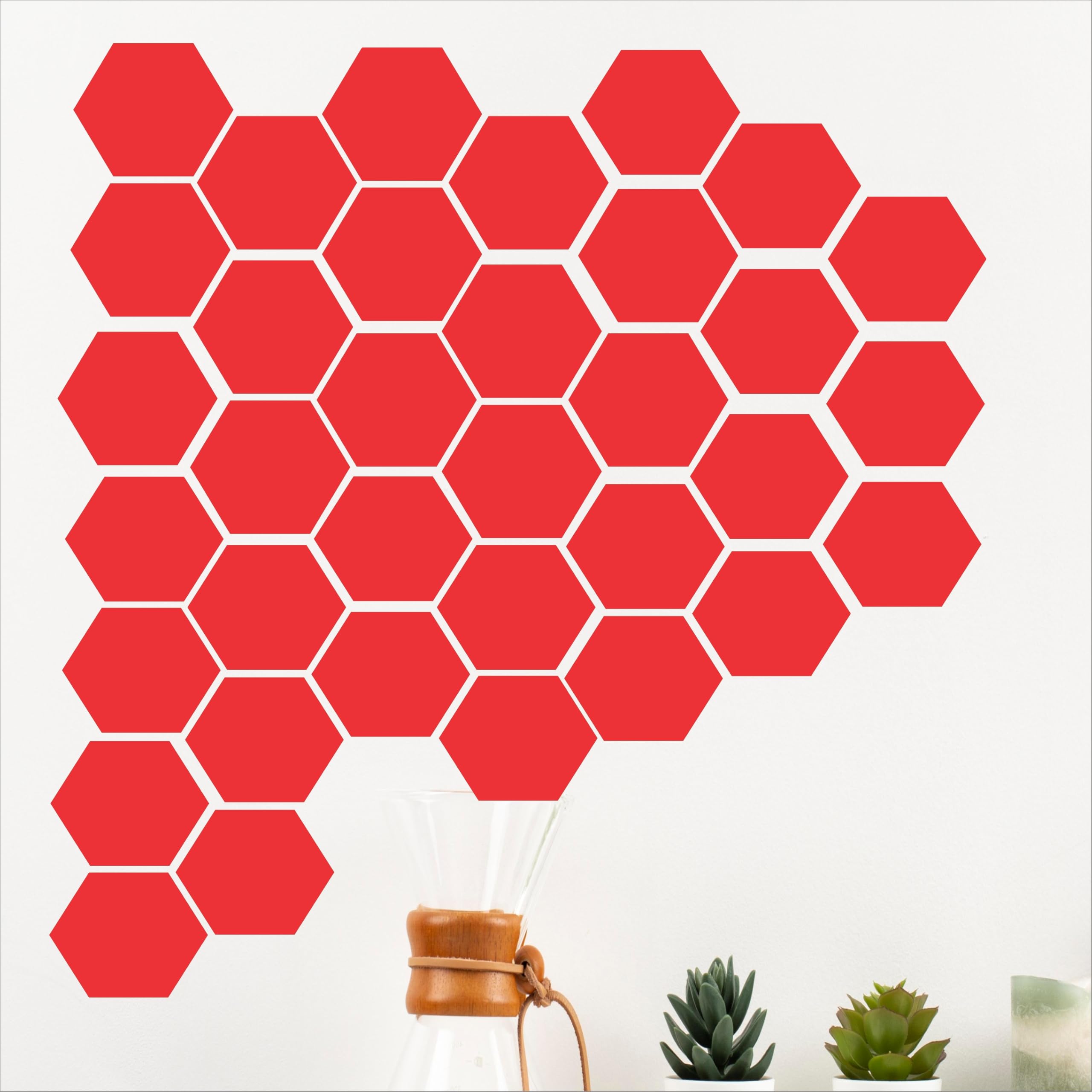 35 Hexagon Red Vinyl Stickers, Wall Stickers, Wall Decor Sticker, Vinyl for Wall - JHAMAN (B0DG3TKNVP) Amazon Price History, Amazon Price Tracker