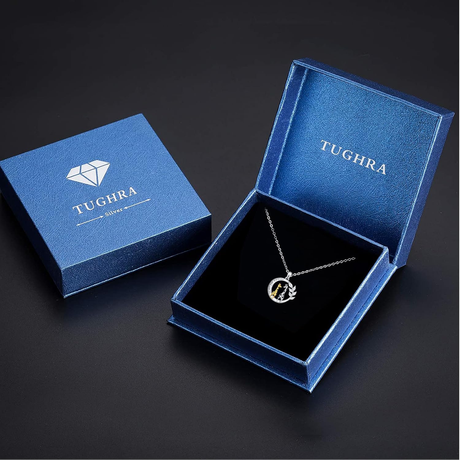 TUGHRA Wolf Necklace, S925 Sterling Silver Wolf Head Pendant for Men Women Moon Mountain Charm Jewelry Gifts for Hikers, Climbers and Nature Lover - Image 7