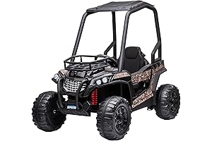Ride-on UTV, 24V Electric RealTree Camo Kids UTV with Remote Control