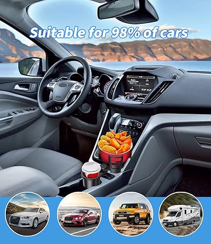 Miniatura 7 de Adaptador de expansor de bebidas multifunción 2 en 1 expansor multiuso para portavasos de automóvil con expansor de portavasos de césped solar