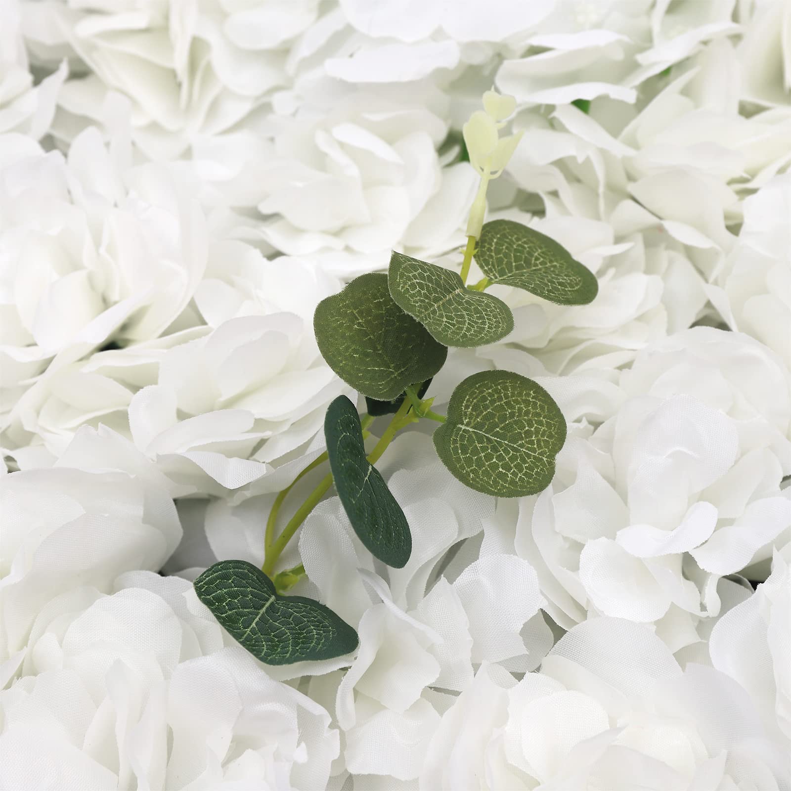 12 Stück Künstliche Blumenwand Hintergrund Hochzeit Wandpaneel | 40x60cm Seidenstoff, Blumen Paneele, Wanddeko Blumen, für Hochzeit Bühne Party Heimdekoration
