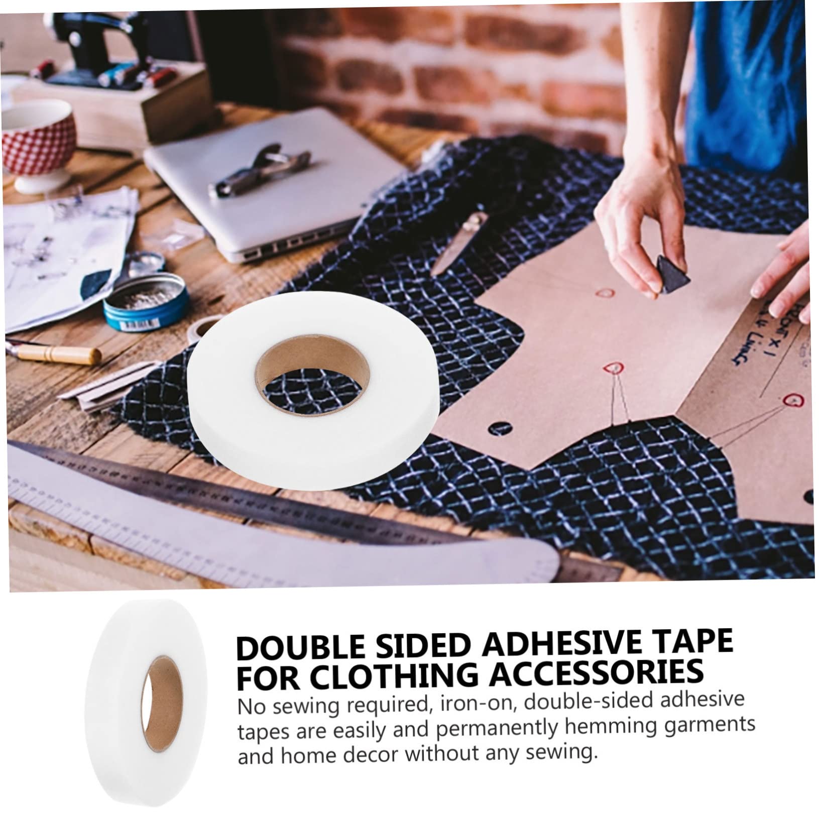 STOBOK 10rollos Cinta De Dobladillo Sin Coser De Cinta Adhesiva De Algodón Para Ropa Para Manualidades y Reparaciones Textiles