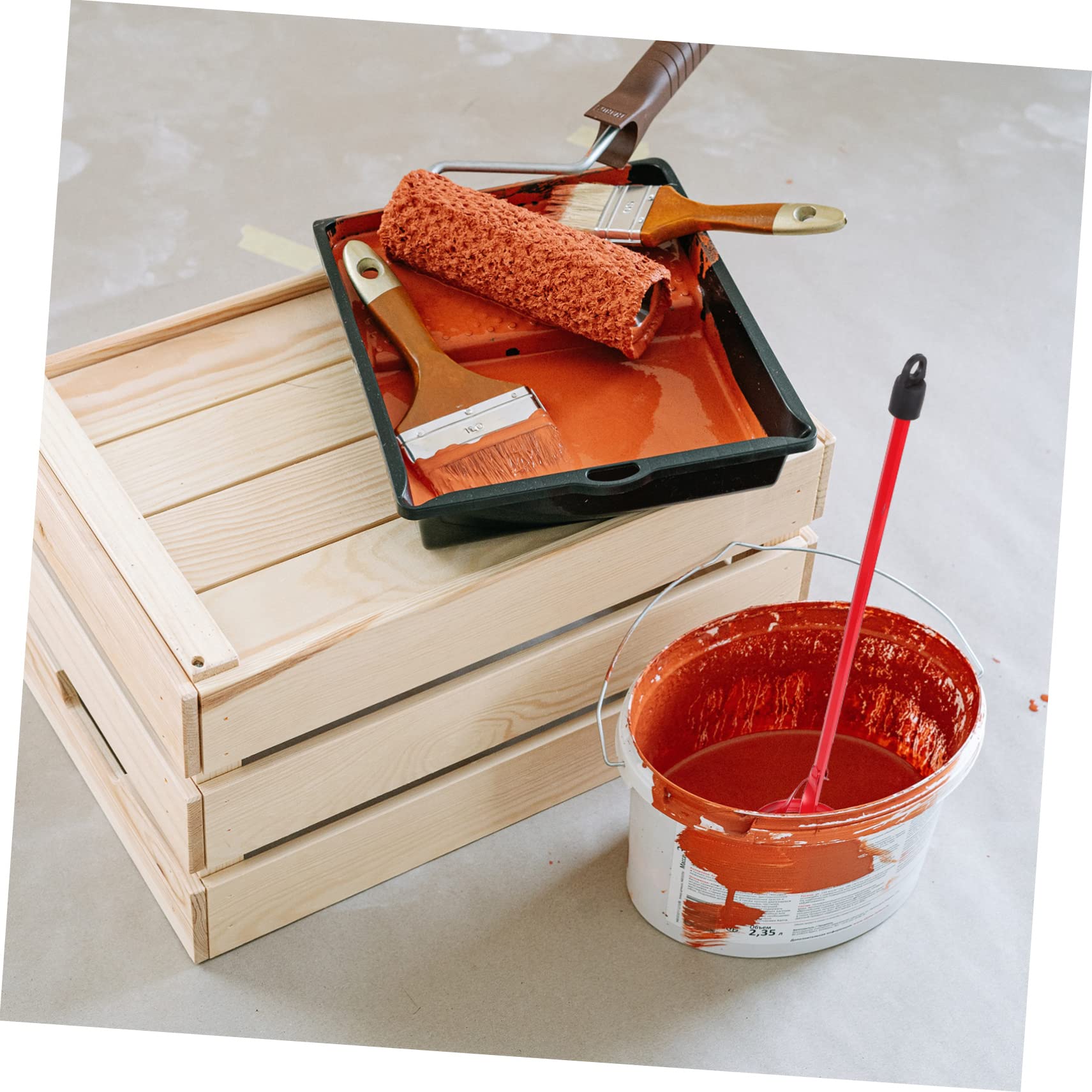 HOLIDYOYO Heavy Duty Paint Cement Coating Mixer 2pcs 40x6cm for Home Drill Compatible