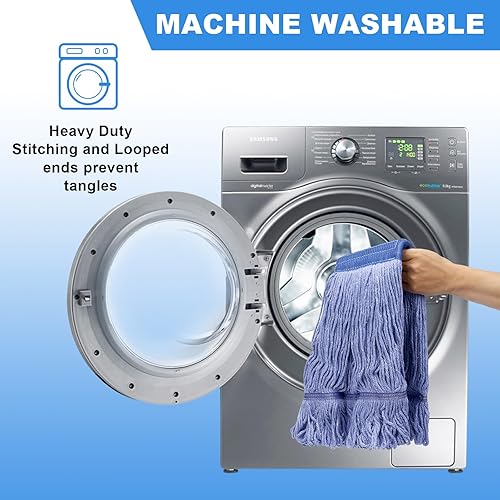 Miniatura 6 de kCarpoly 3 paquetes de suplementos de cabeza de fregona, suplementos reutilizables para cabezal de fregona, cabezales de repuesto adecuados para