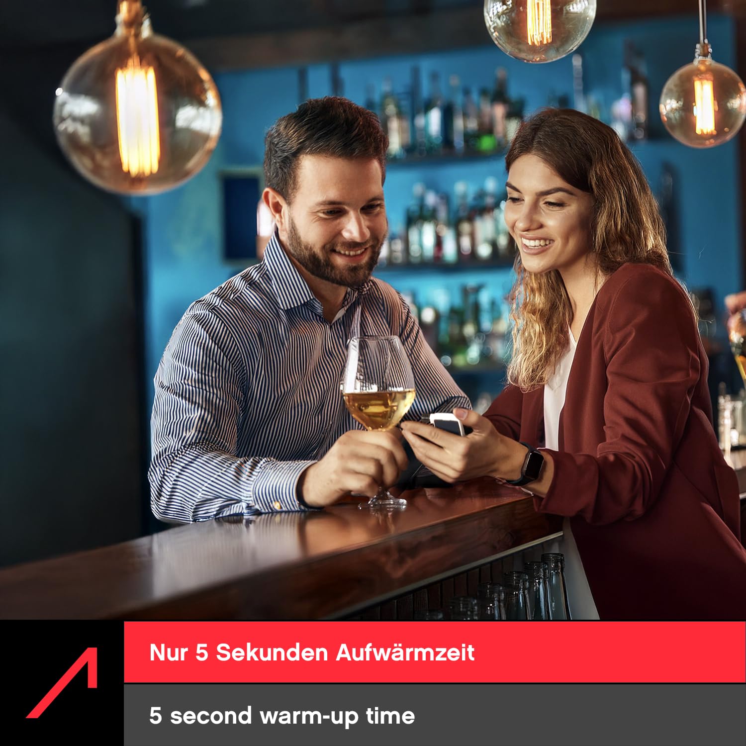 ACE XS Lite Alcoholímetro: 96,3% de precisión (Universidad Técnica de Viena, enero de 2026); alcoholímetro calibrado con precisión policial; supercompacto
