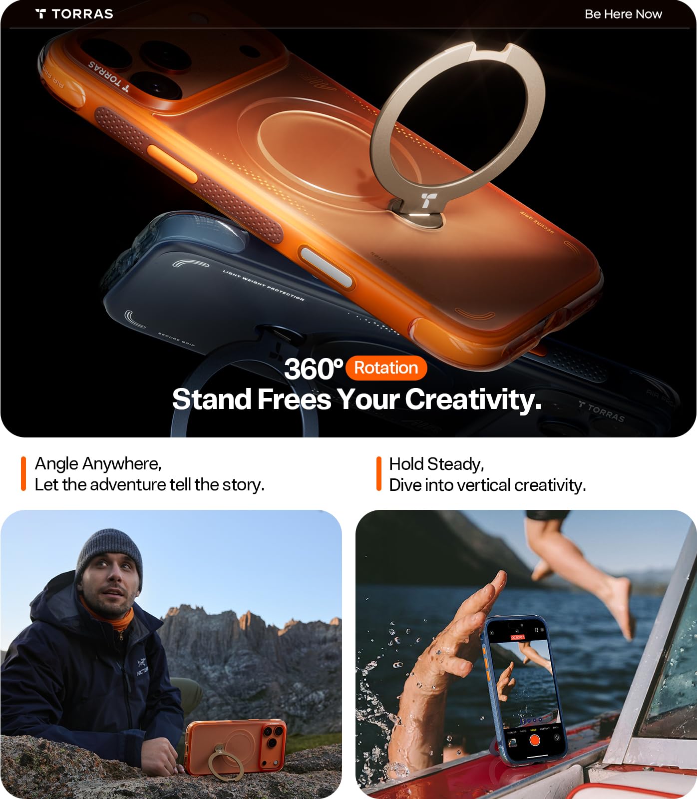 Amazon.com: TORRAS Q3 Air for iPhone 17 Pro Max Case, 360 Magnetic