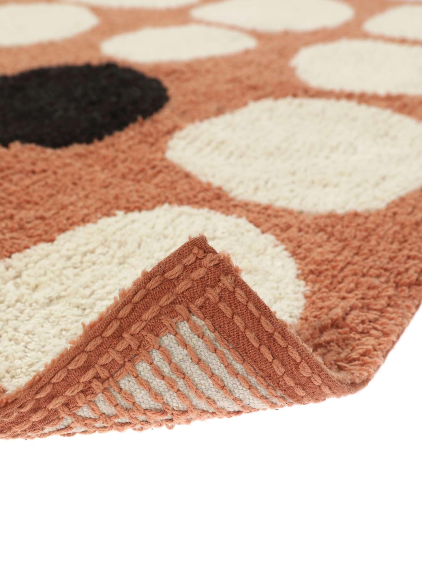 RugVista Thalassa Tappetino da bagno, Rettangolare, 60 x 90 cm, Terracotta | Pelo medio, Lavabile in lavatrice, Oeko-Tex 100, Bagno