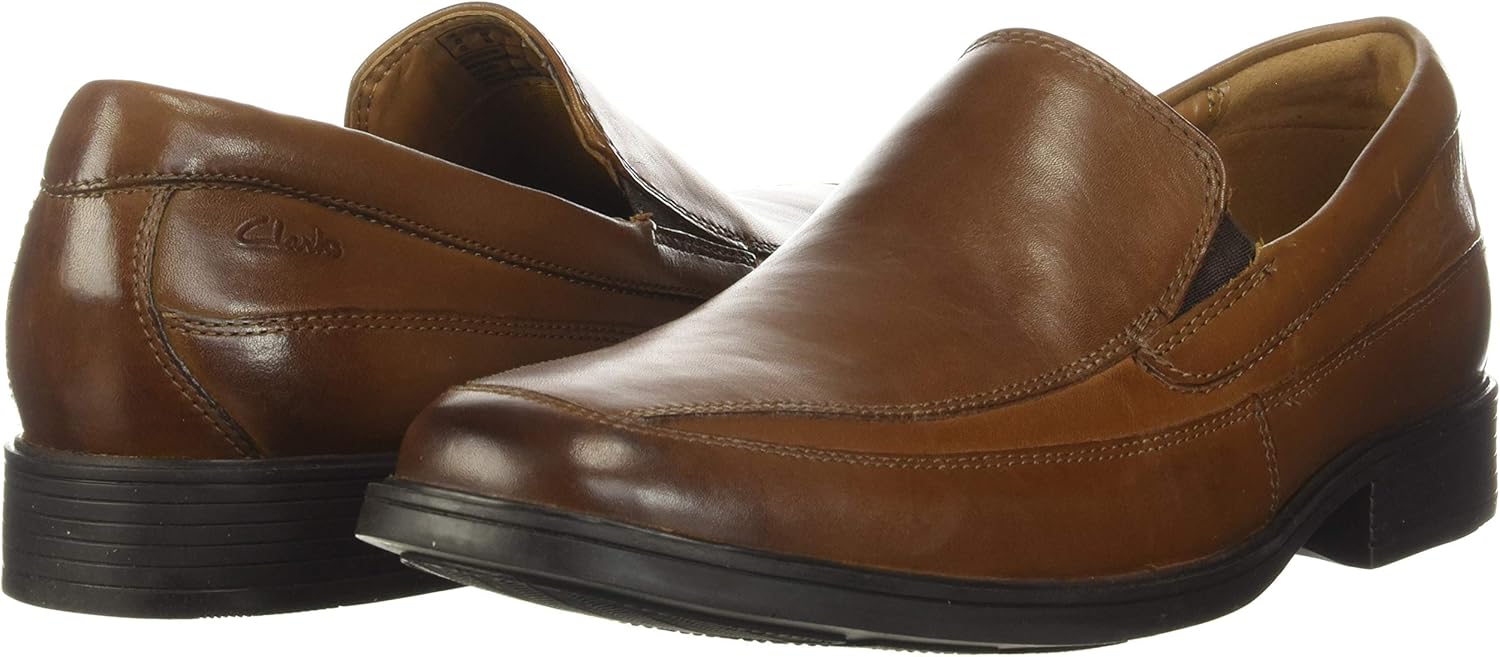 Clarks Men's Loafers 9 Dark Tan