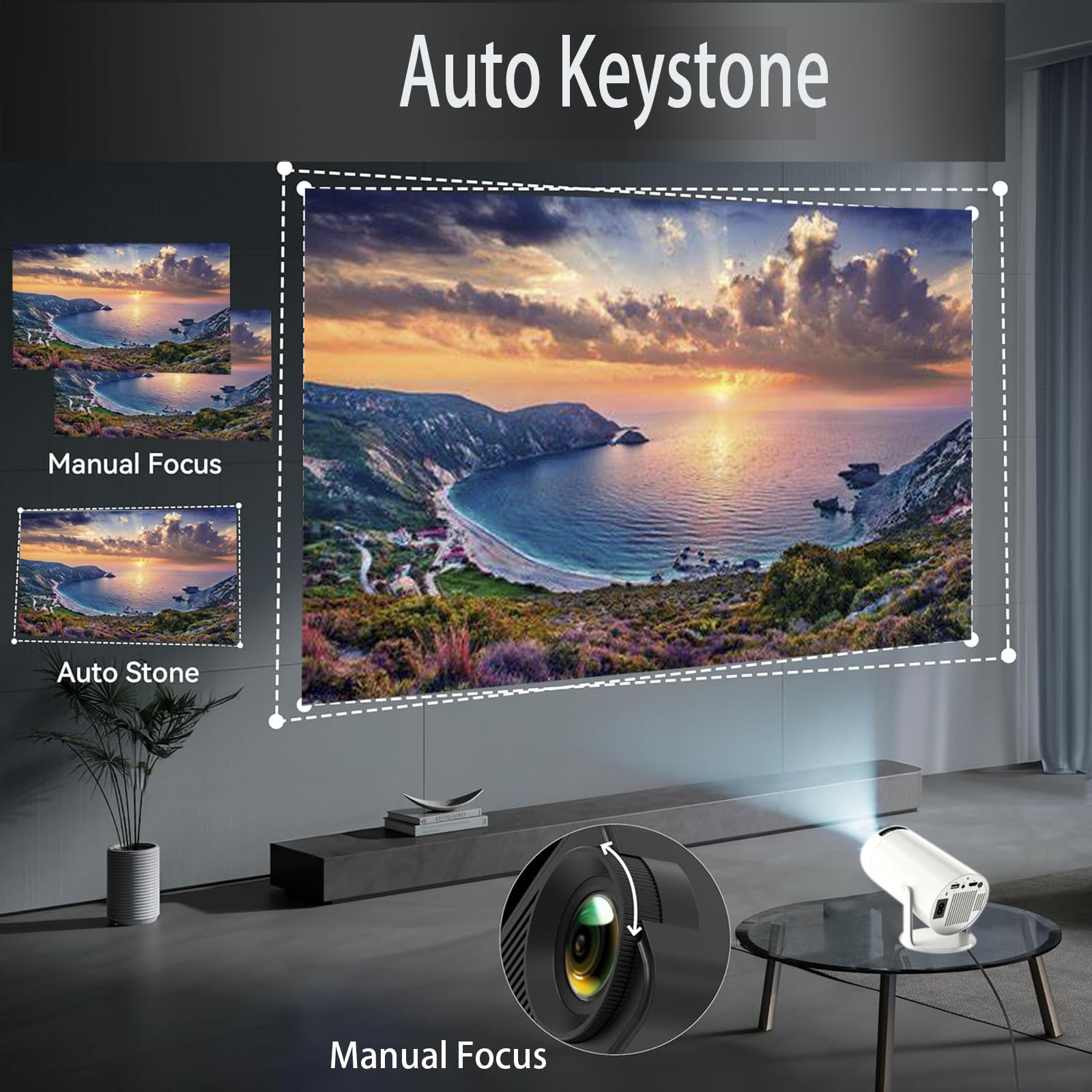 Amazon.com: AMX100 Mini Bluetooth Projector, Support 4K