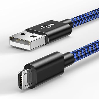 Micro USB Charging Cable 16FT, Nylon Braided Fast Charger & Data Sync Cord
