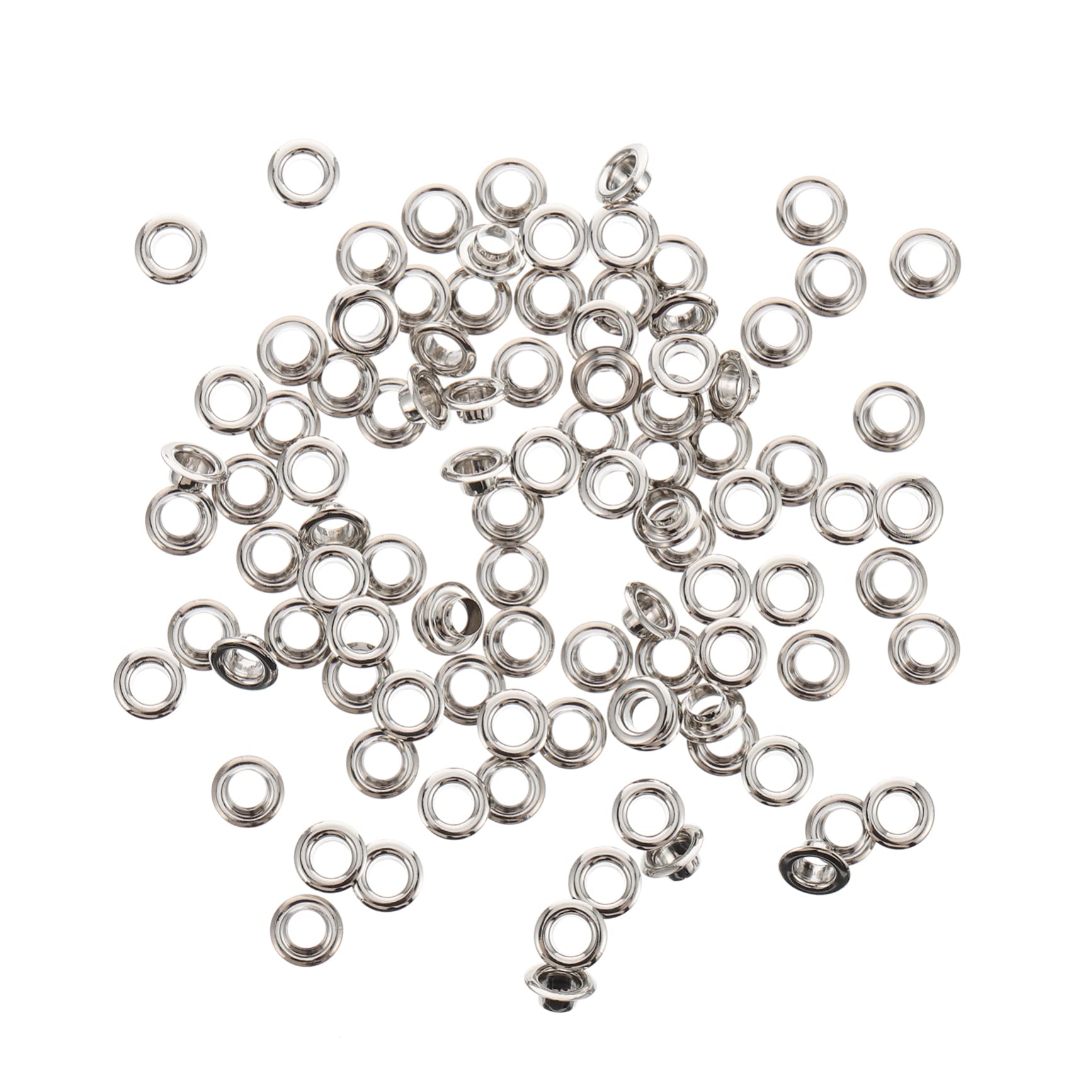 OUNONA 100Pcs Curtain Rings for Home Practical Sliding Grommets for Smooth Movement Curtain Rods Resistant Fits Inner for Draperies and Curtains
