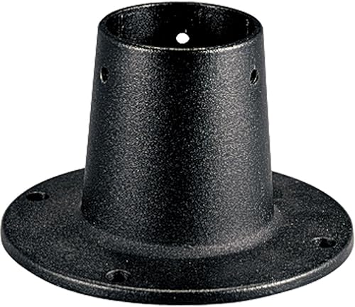 Progress Lighting P8748-31 Adaptador de poste de montaje en superficie para montaje en superficie, postes redondos de diámetro exterior inferior de