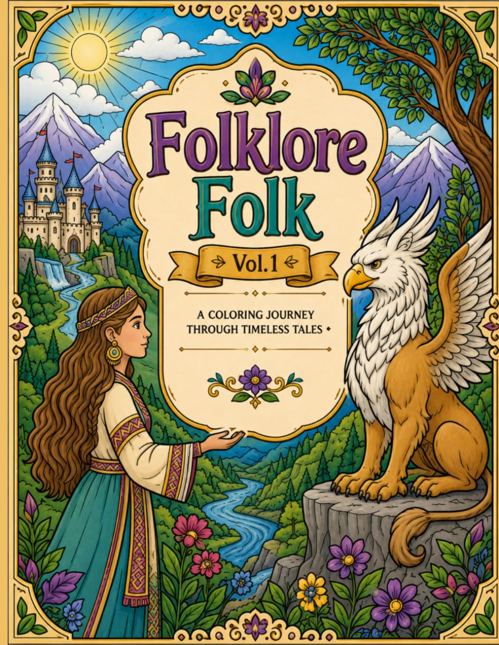 Folklore Folk Vol.1 (Folklore Folk Coloring books)