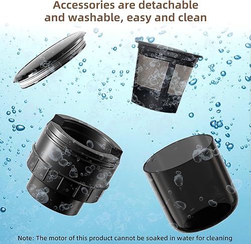 Miniatura 5 de Cafetera eléctrica portátil de café expreso con un botón de operación con 4 luces indicadoras de encendido, cafetera de mano recargable inalámbrica