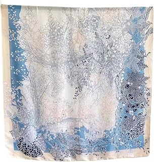Silk Scarf Women Orange Shawl Stain Neckerchief Head Wrap Thin Beach Scarf Vintage Bridal Shawl Chiffon Muslim Colorful Cloth Christmas L189/W90