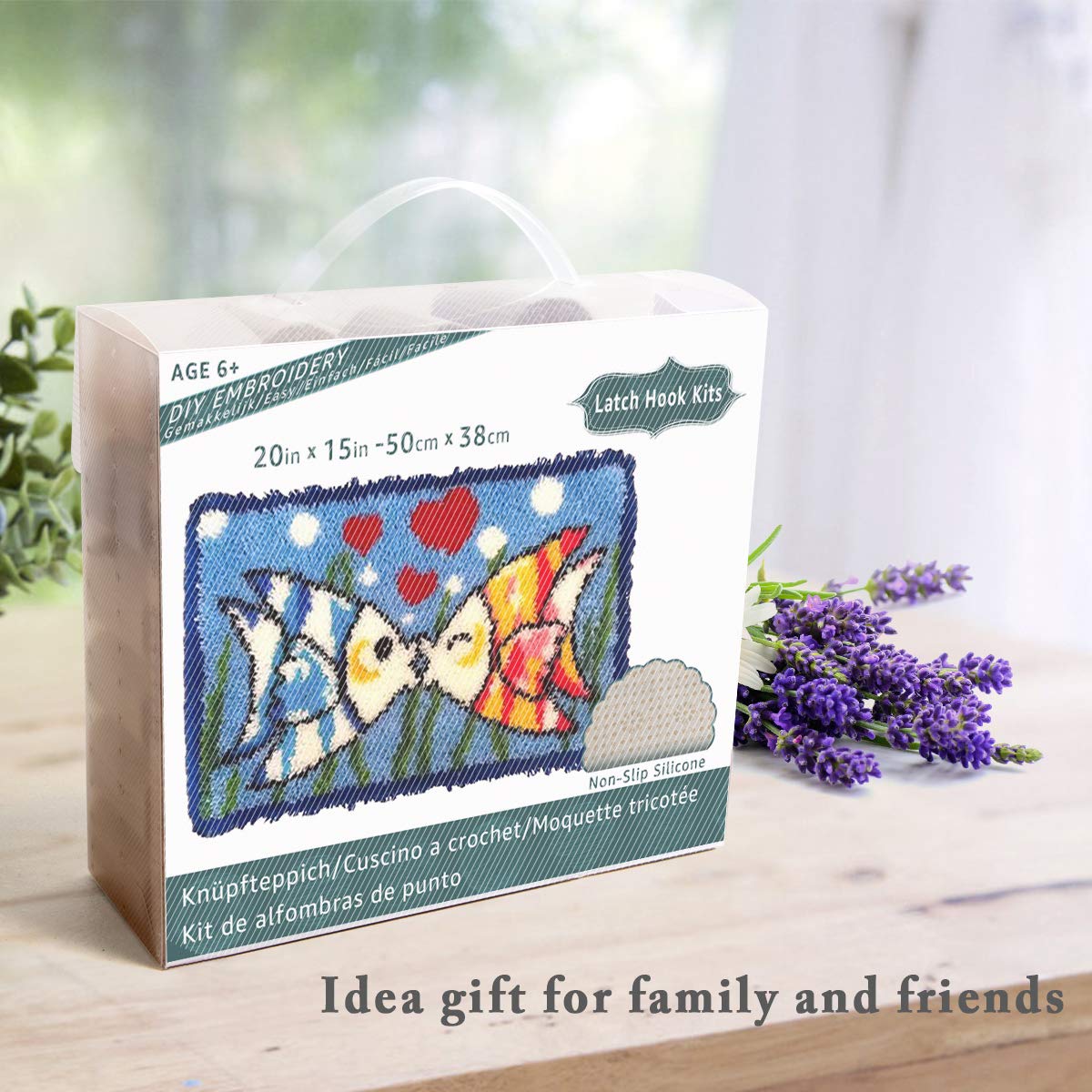 Kit Gancio Chiusura Tappeto Per Uncinetto | Lavoretto Fai Da Te Adulti E Bambini