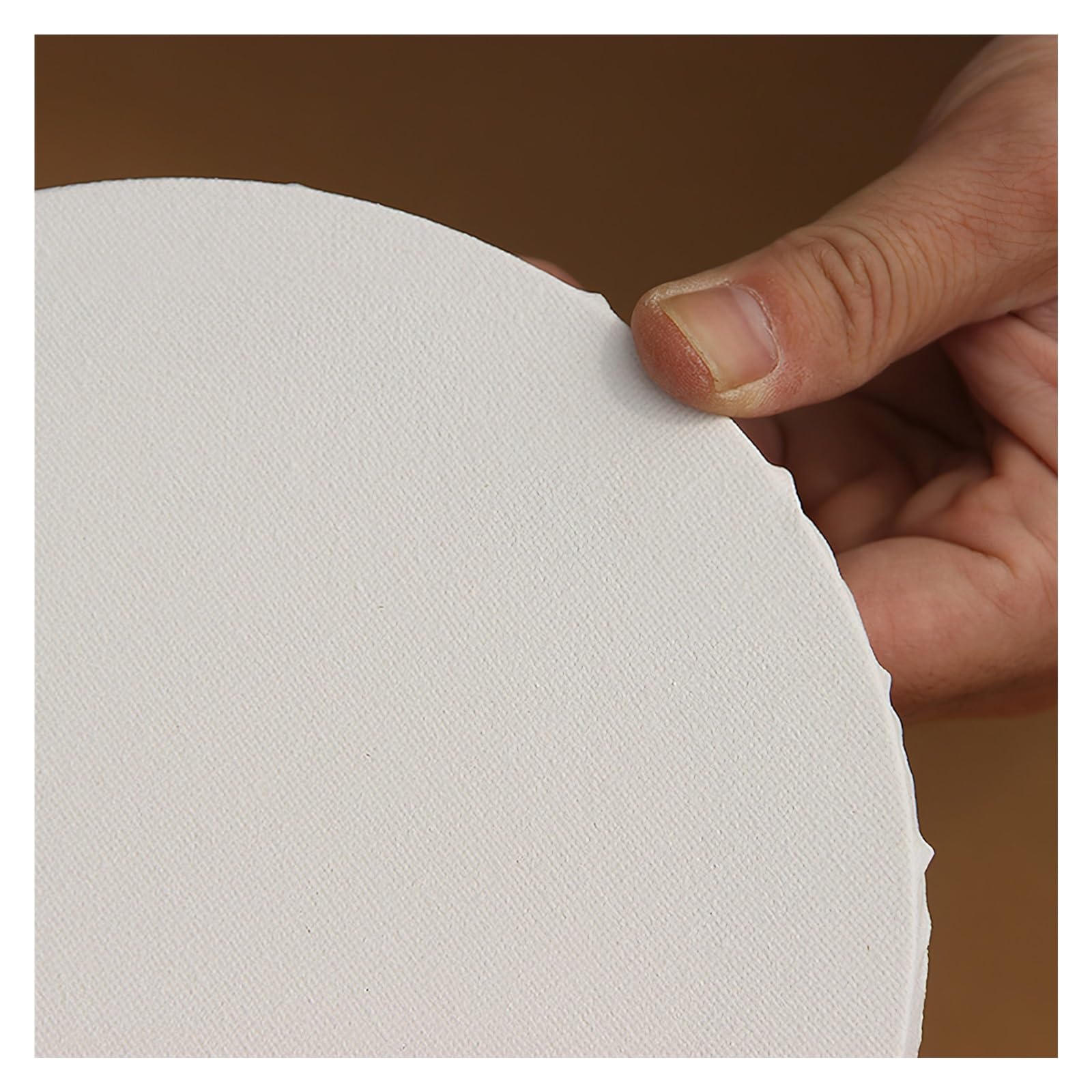 6 Stück 30 cm runde, leere Leinwand Für DIY