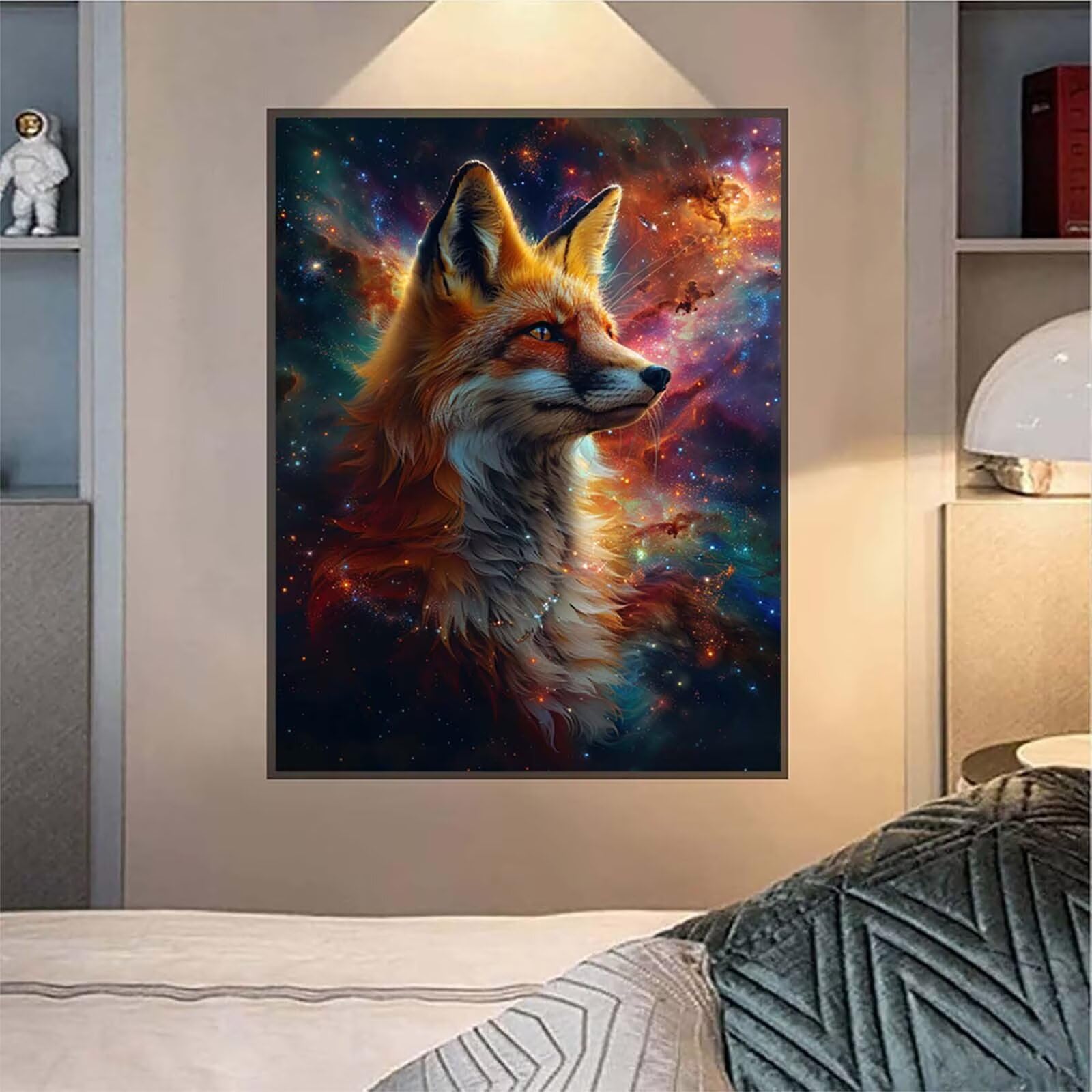 5D Diament Malarstwo Lis Malarstwo Numery Dorosły, Diament Malarstwo Dorosły Gwiaździste niebo, DIY Kreatywny wypoczynek Dorośli Zestaw do haftu, Zestaw do haftu krzyżykowego, Boże Narodzenie