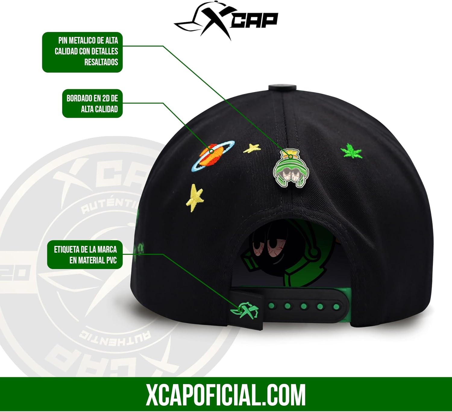 XCAP Hat Marvin Money Black Baseball Cap - Premium Hat for Men and Women, Ball Caps for Men for Any Occasion, Marvin Money Trucker Hat, Gorra para Hombre Ajustable