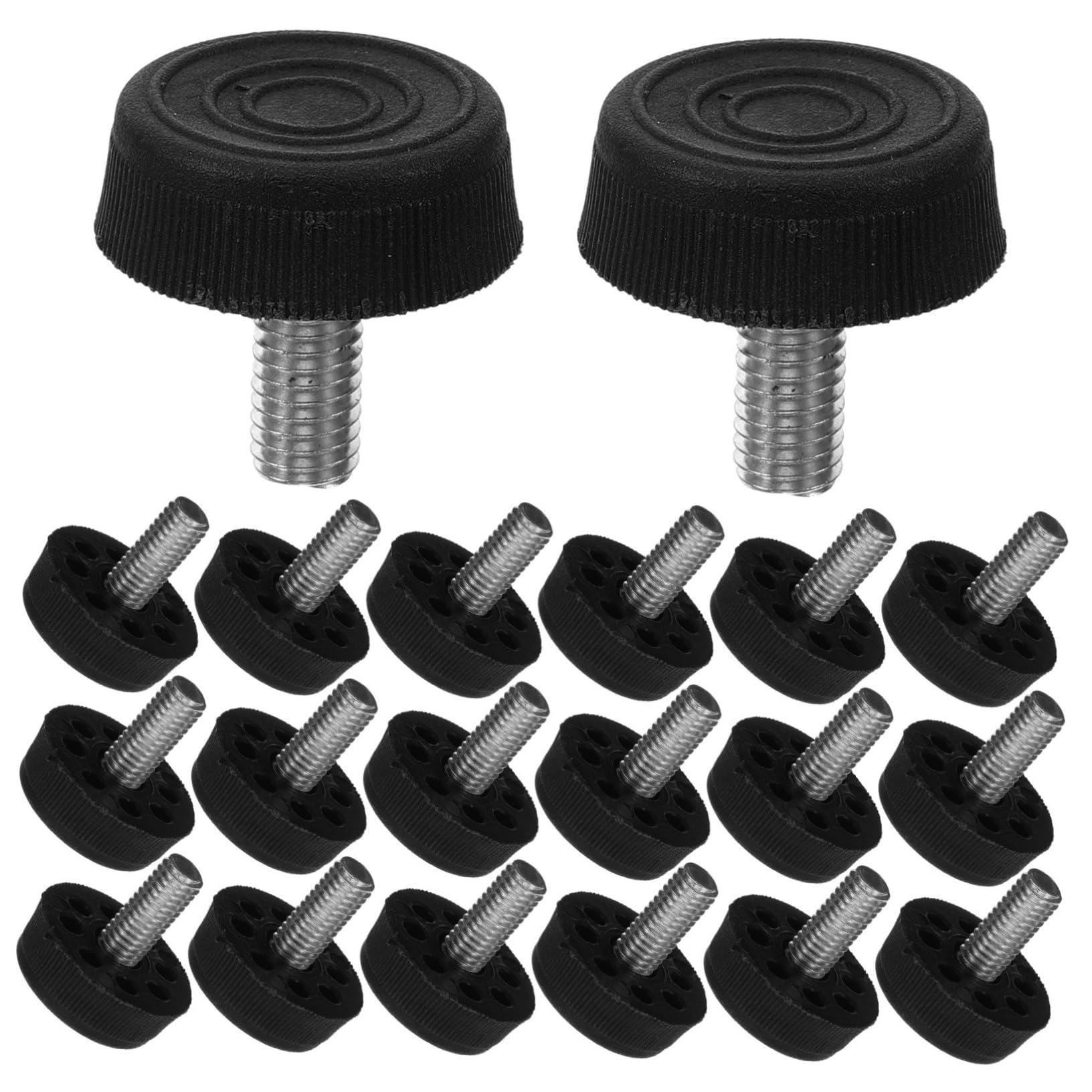 Balacoo 20Pcs Adjustable Furniture Levelers Screw Table Feet for Cabinets Chairs and Sofas Durable and Design Easy to Install Non Slip Floor Protectors