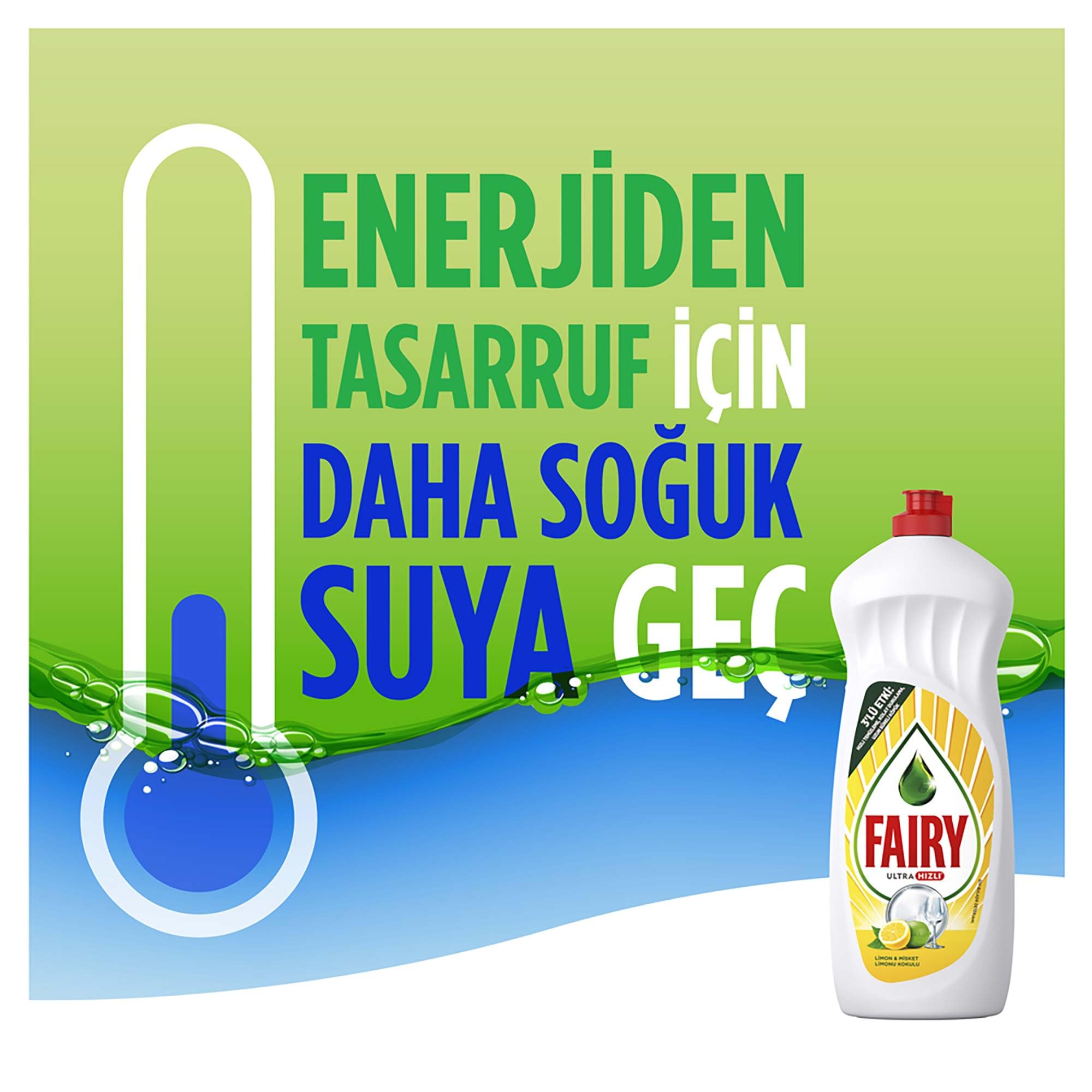Fairy Temiz & Ferah Sıvı Bulaşık Deterjanı 650 ml Portakal Kokulu